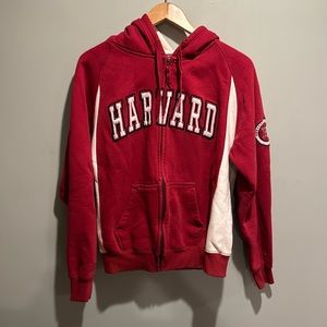 Harvard University Red zip up sweater